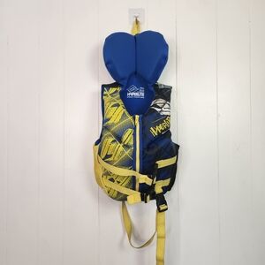 Hyperlite Child Size PFD Life Jacket Zipper Buckles Size 30-60 lbs